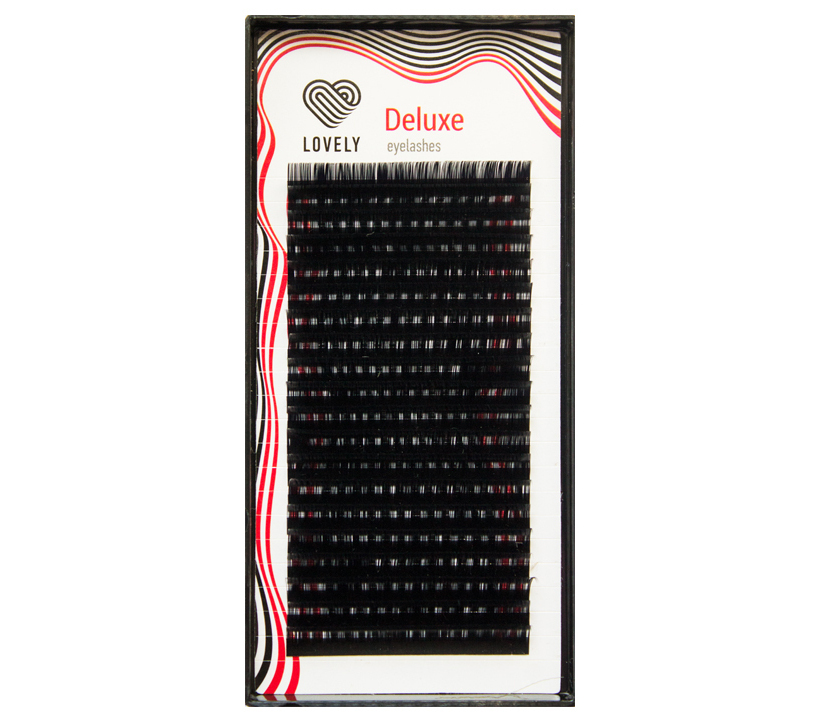 SALE!!! Pestañas negras Lovely "Deluxe", curva C, 0.10 SALE!!! Pestañas negras Lovely "Deluxe", curva C, 0.10